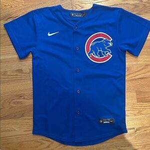 Nike Kids Royal Blue Button-Up BAEZ Jersey